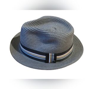 Kooringal Gray Fedora with Striped Band 59cm OS